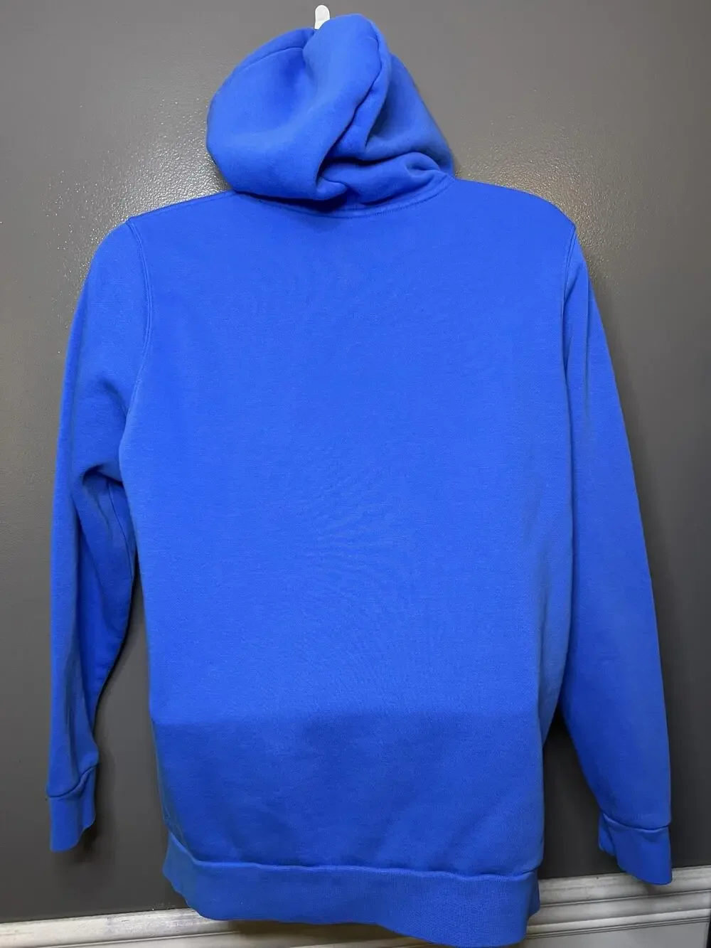 Under Armour Hoodie Mens Medium Blue Fleece Pullover Logo Sweatshirt Athletic